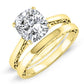 Astilbe Cushion Diamond Bridal Set (Lab Grown Igi Cert) yellowgold