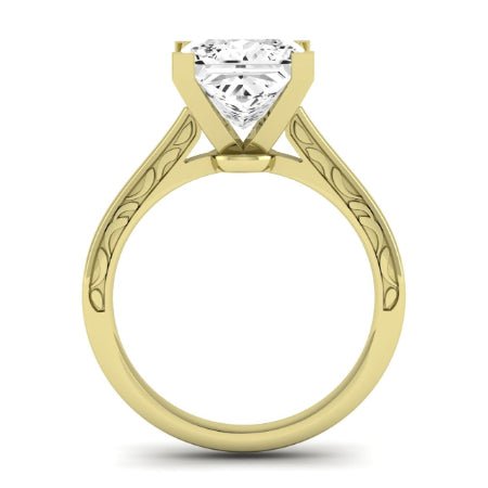 Astilbe Diamond Matching Band Only (does Not Include Engagement Ring) For Ring With Princess Center yellowgold