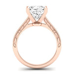 Astilbe Diamond Matching Band Only (does Not Include Engagement Ring) For Ring With Princess Center rosegold