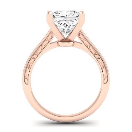 Astilbe Diamond Matching Band Only (does Not Include Engagement Ring) For Ring With Princess Center rosegold