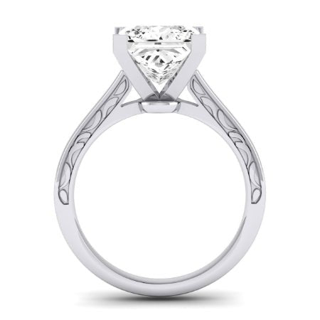 Astilbe Diamond Matching Band Only (does Not Include Engagement Ring) For Ring With Princess Center whitegold