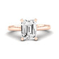 Astilbe Emerald Diamond Bridal Set (Lab Grown Igi Cert) rosegold