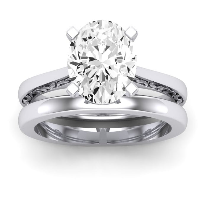 Astilbe Oval Diamond Bridal Set (Lab Grown Igi Cert) whitegold