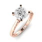 Astilbe Diamond Matching Band Only (does Not Include Engagement Ring)  For Ring With Cushion Center rosegold