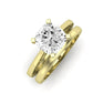 Astilbe Diamond Matching Band Only (does Not Include Engagement Ring)  For Ring With Cushion Center yellowgold