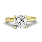 Astilbe Diamond Matching Band Only (does Not Include Engagement Ring)  For Ring With Cushion Center yellowgold