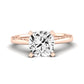 Astilbe Diamond Matching Band Only (does Not Include Engagement Ring)  For Ring With Cushion Center rosegold