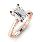 Astilbe Diamond Matching Band Only (does Not Include Engagement Ring)  For Ring With Emerald Center rosegold