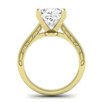 Astilbe Diamond Matching Band Only (does Not Include Engagement Ring) For Ring With Princess Center yellowgold