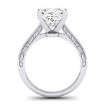 Astilbe Diamond Matching Band Only (does Not Include Engagement Ring) For Ring With Princess Center whitegold