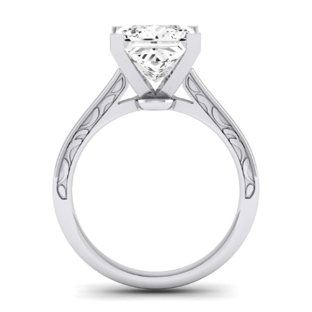 Astilbe Diamond Matching Band Only (does Not Include Engagement Ring) For Ring With Princess Center whitegold