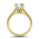 Astilbe Diamond Matching Band Only (does Not Include Engagement Ring)  For Ring With Oval Center yellowgold