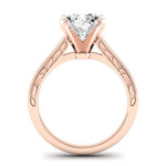 Astilbe Diamond Matching Band Only (does Not Include Engagement Ring)  For Ring With Oval Center rosegold