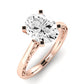 Astilbe Oval Diamond Engagement Ring (Lab Grown Igi Cert) rosegold