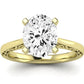 Astilbe Oval Diamond Engagement Ring (Lab Grown Igi Cert) yellowgold