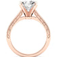 Astilbe Oval Diamond Engagement Ring (Lab Grown Igi Cert) rosegold