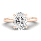 Astilbe Oval Diamond Engagement Ring (Lab Grown Igi Cert) rosegold