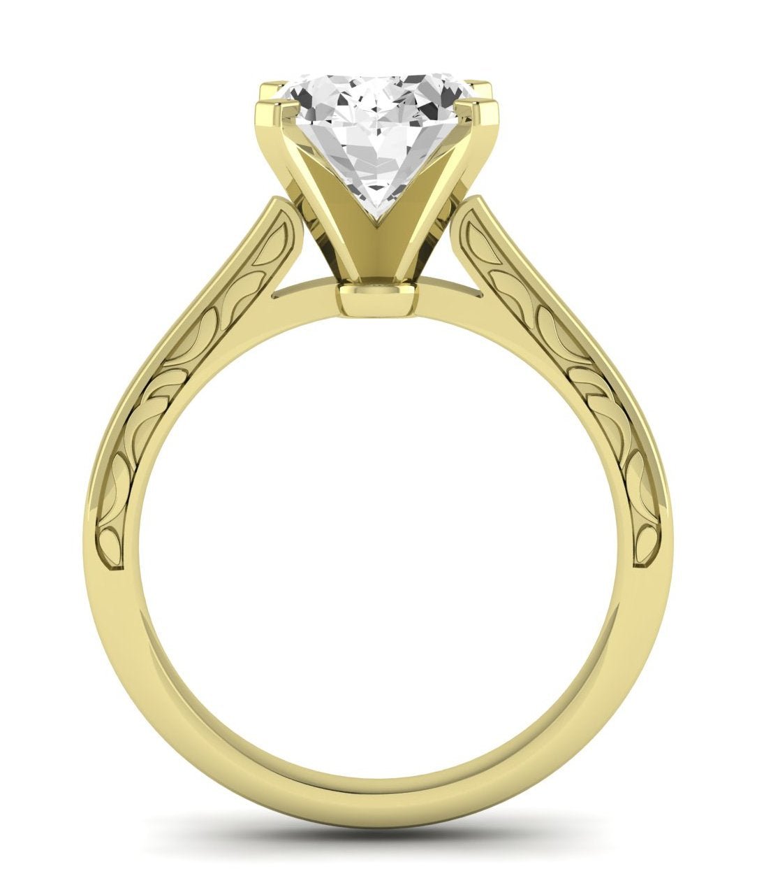 Astilbe Oval Diamond Engagement Ring (Lab Grown Igi Cert) yellowgold