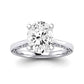 Astilbe Oval Moissanite Bridal Set whitegold