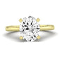 Astilbe Oval Moissanite Bridal Set yellowgold