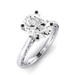 Astilbe Oval Moissanite Bridal Set whitegold