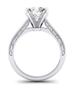 Astilbe Oval Moissanite Engagement Ring whitegold