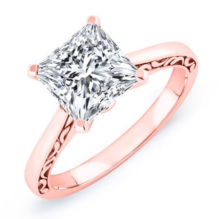 Astilbe Princess Diamond Engagement Ring (Lab Grown Igi Cert) rosegold