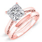 Astilbe Princess Moissanite Bridal Set rosegold