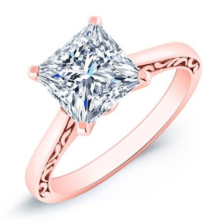 Astilbe Princess Moissanite Bridal Set rosegold