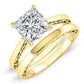 Astilbe Princess Moissanite Bridal Set yellowgold