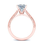 Astilbe Princess Moissanite Engagement Ring rosegold
