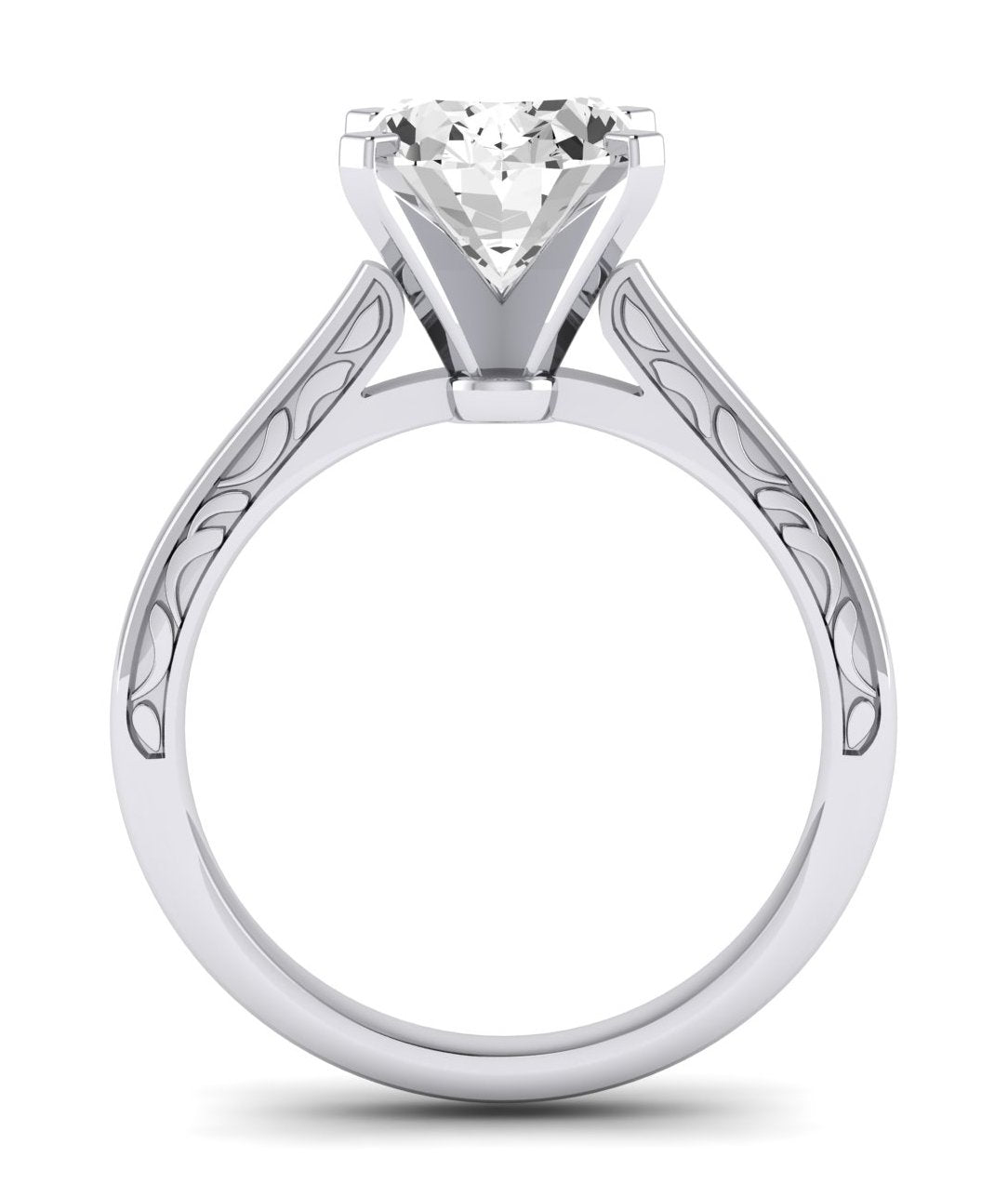 Astilbe Oval Diamond Engagement Ring (Lab Grown Igi Cert) whitegold