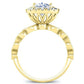 Aubretia Cushion Diamond Engagement Ring (Lab Grown Igi Cert) yellowgold