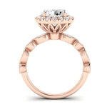 Aubretia Diamond Matching Band Only (does Not Include Engagement Ring) For Ring With Round Center rosegold