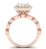 Aubretia Emerald Diamond Engagement Ring (Lab Grown Igi Cert) rosegold