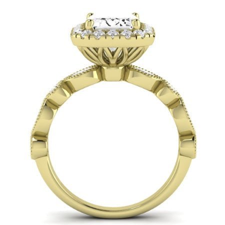 Aubretia Emerald Diamond Bridal Set (Lab Grown Igi Cert) yellowgold