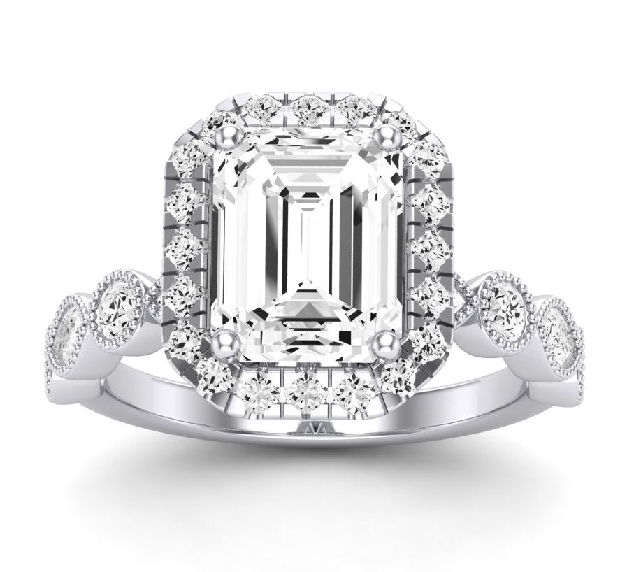 2.00 ct - Aubretia - GIA Natural Emerald Diamond Engagement Ring