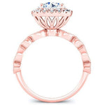 Aubretia Round Diamond Bridal Set (Lab Grown Igi Cert) rosegold