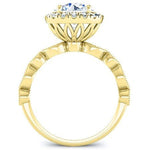 Aubretia Round Diamond Bridal Set (Lab Grown Igi Cert) yellowgold