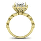 Aubretia Diamond Matching Band Only (does Not Include Engagement Ring) For Ring With Princess Center yellowgold