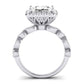 Aubretia Diamond Matching Band Only (does Not Include Engagement Ring) For Ring With Princess Center whitegold