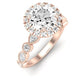 Aubretia Diamond Matching Band Only (does Not Include Engagement Ring) For Ring With Round Center rosegold