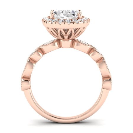 Aubretia Oval Diamond Bridal Set (Lab Grown Igi Cert) rosegold