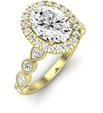 Aubretia Oval Diamond Engagement Ring (Lab Grown Igi Cert) yellowgold