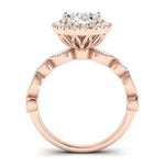 Aubretia Oval Diamond Bridal Set (Lab Grown Igi Cert) rosegold