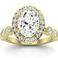 Aubretia Oval Diamond Engagement Ring (Lab Grown Igi Cert) yellowgold