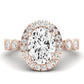 Aubretia Oval Diamond Engagement Ring (Lab Grown Igi Cert) rosegold