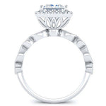 Aubretia Princess Diamond Bridal Set (Lab Grown Igi Cert) whitegold