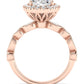 Aubretia Oval Diamond Engagement Ring (Lab Grown Igi Cert) rosegold