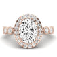 Aubretia Oval Diamond Engagement Ring (Lab Grown Igi Cert) rosegold